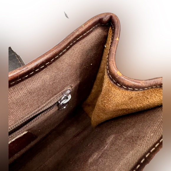 🌺Vintage 90s Brighton Donna Bag Tote Purse Brown Croc Buckle Heart Handbag🌸🌺 - Picture 4 of 16